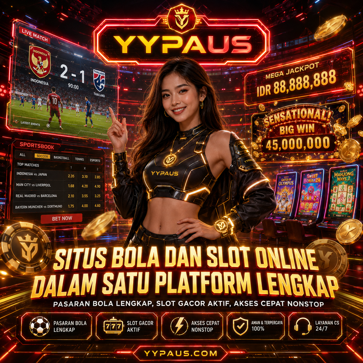 YYPAUS # Situs Bola dan Slot Online dalam Satu Platform Lengkap